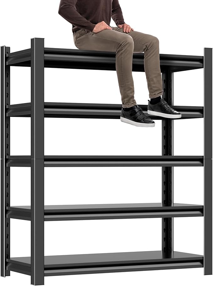 Garage Shelving Unit 24" D x 48" W x 72" H Heavy Duty Storage Shelves Easy by HzdbhdGarageShelving