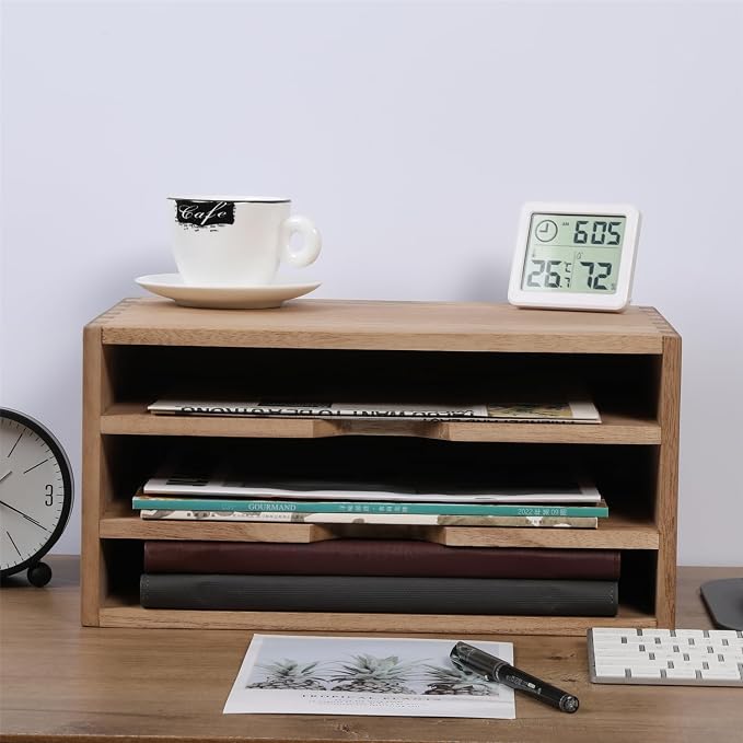 3-Tier Paper Storage Letter Tray File Sorter - Image 3