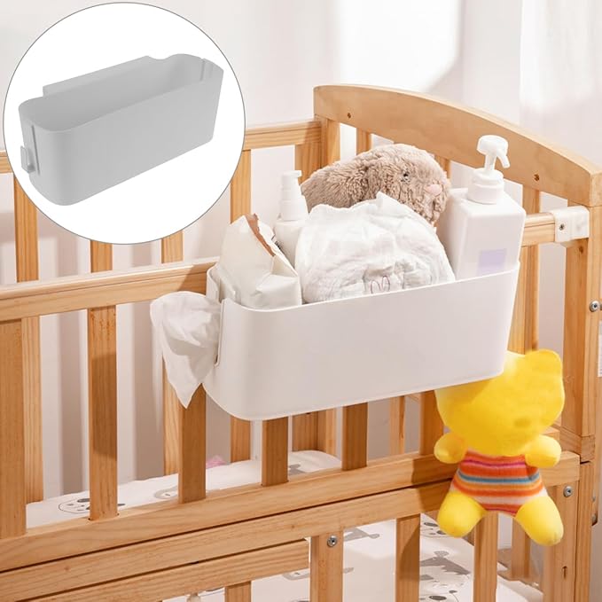 Bedside Cady for Dorm Bed, Plastic Bedside Hanging Organizer - Image 2