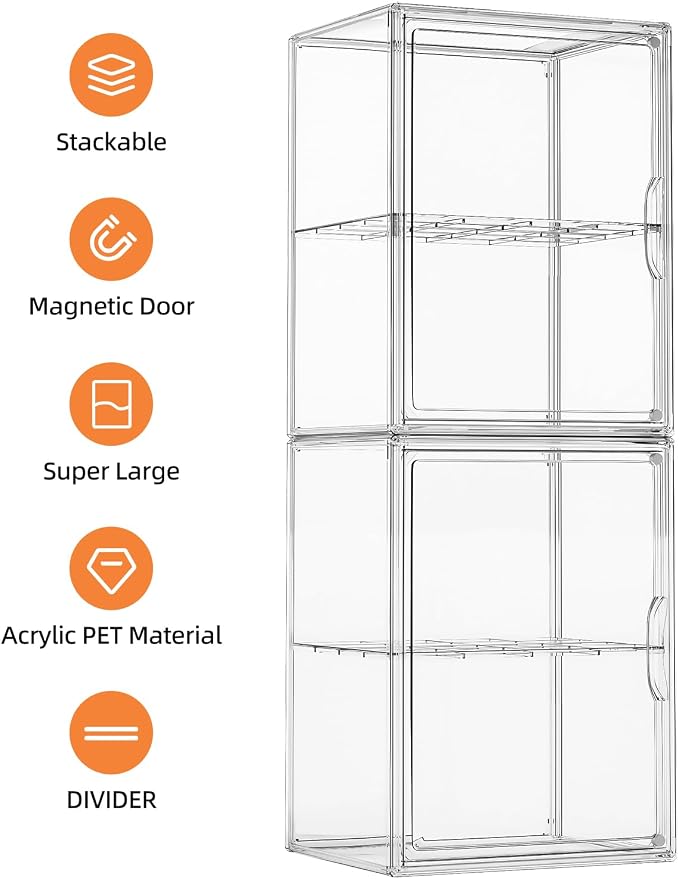 Acrylic Boot Storage Tall Boot Storage Boxes Clear Plastic Stackable Clear - Image 7