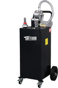 TUFFIOM 35 Gallon Fuel Gas Caddy w/Wheels & Manual Siphon Pump, Portable Diesel by TUFFIOM