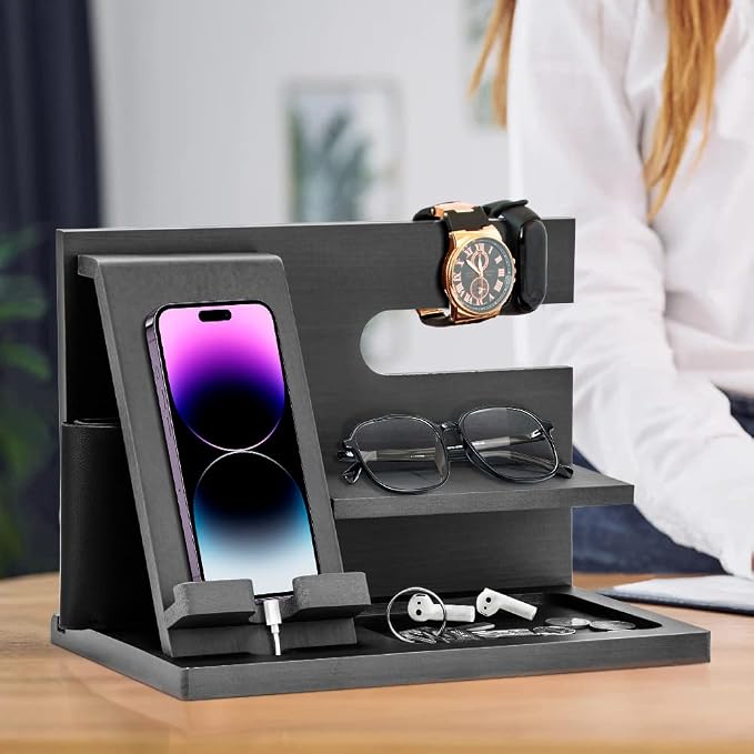 Wood Phone Docking Station - Image 6