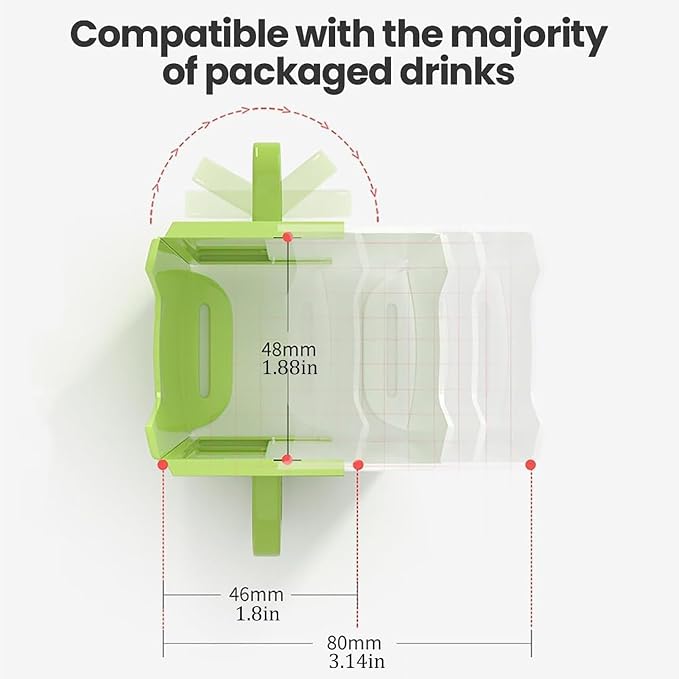 Milk Carton Holder with Handle 8x5cm Reusable Juice Box Holder No Squeeze - Image 4