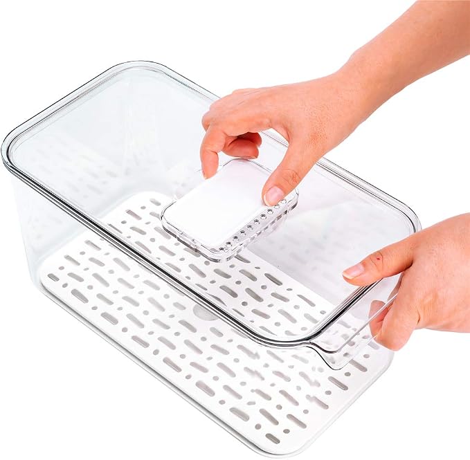 Large Lettuce Keeper Crisper, Vegetable Salad Storage Containers - Image 6