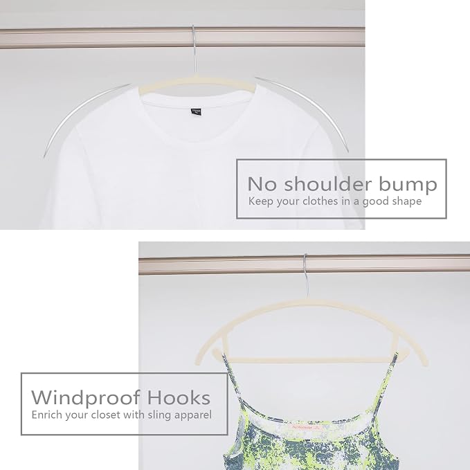 MIZGI Premium Velvet Hangers 50 Pack Heavyduty- Non Slip No Shoulder Bump Suit - Image 4