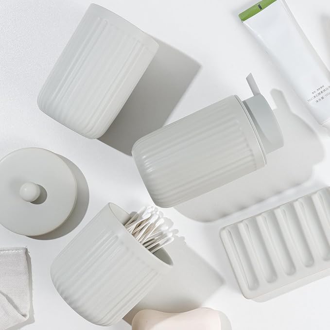 BosilunLife Light Grey Bathroom Accessories Set - Image 7