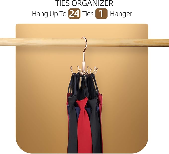 ZEDODIER Belt Hanger, Belt Rack Closet Accessories Organizer, Maximum 24 - Image 4