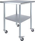 AmGood 30" x 30" Stainless Steel Work Table by AmGood