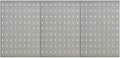 Wall-Mounted Peg Boards 3 pcs 15.7"x22.8" Steel 145349 by Unknown