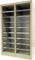 File Cabinet 18 Medium Transparent Drawers Vertical Home Office Storage Paper by Unknown