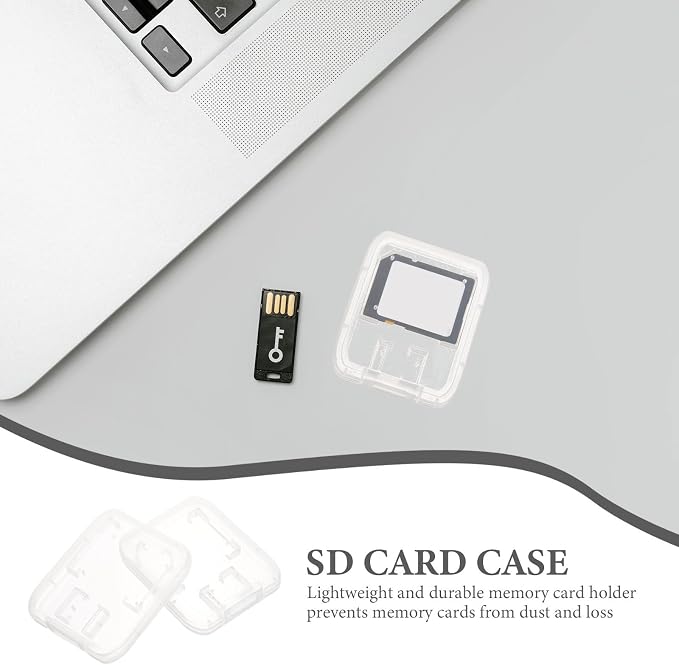 GALPADA 24pcs 24pcs Transparent Memory Card Storage Organizer Case - Image 5