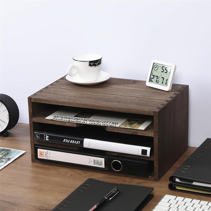 3-Tier Paper Storage Letter Tray File Sorter - Image 2
