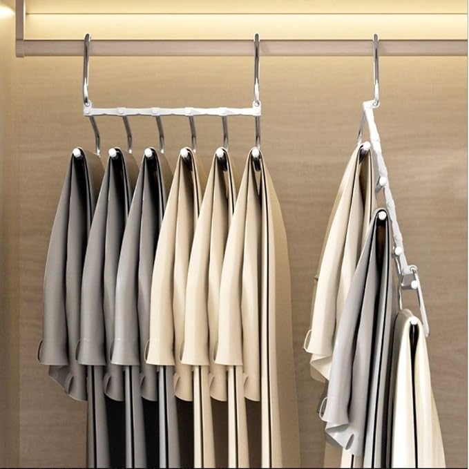 Space-Saving 6-Tier Metal Pants Hanger - Image 8