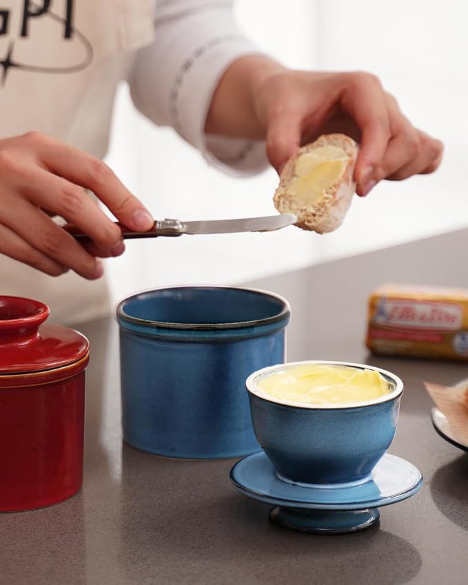 French Butter Dish, Butter Crock - Image 5