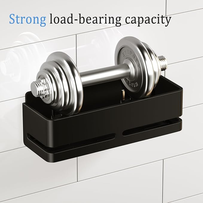 Shower Shelf, Heavy-Duty Bathroom Storage Shelf, Large Capacity No-Drill - Image 7