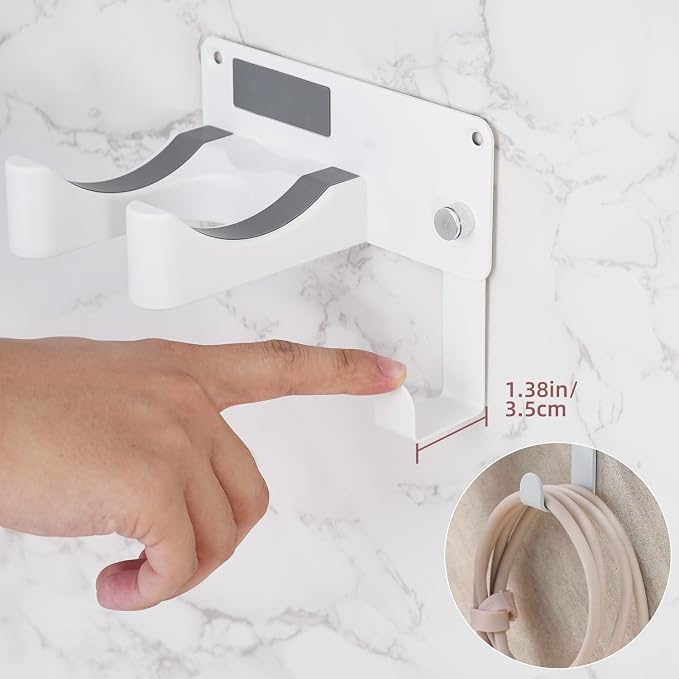 Hair Dryer Holder, Aluminum Alloy Blow Dryer Holder - Image 4