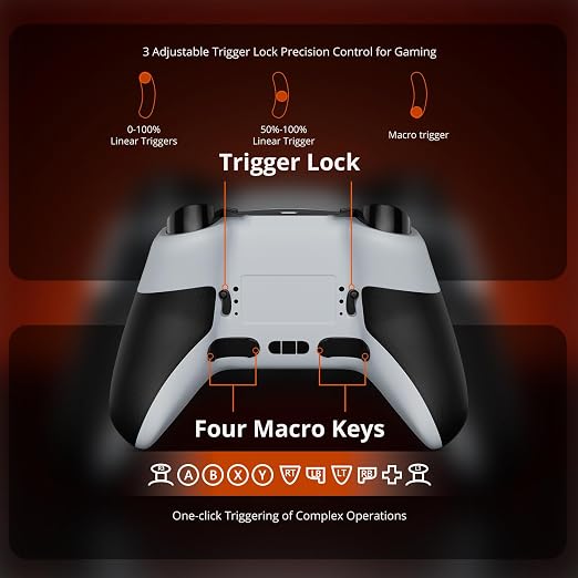 Wireless PC Controller with Hall Effect Joysticks & Triggers, 1000Hz Polling - Image 5