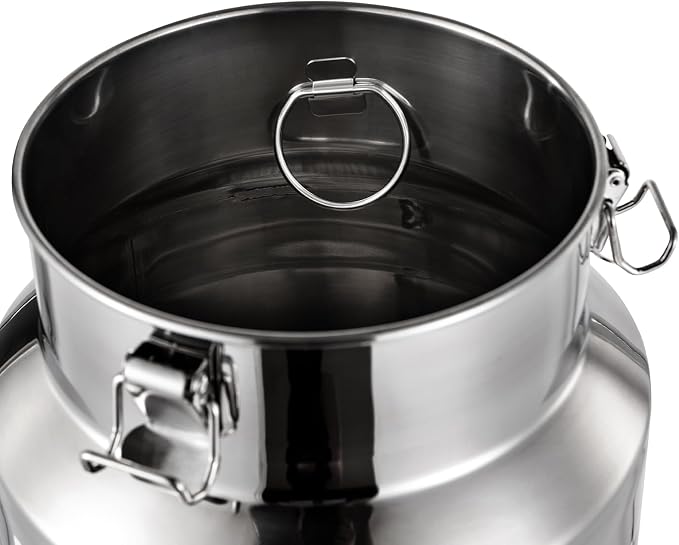 Milk Can Barrel Stainless Steel Beverage Drink Dispenser Large Capacity Storage - Image 7