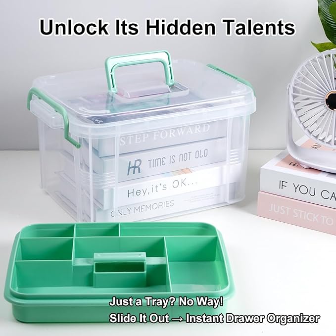 15qt Clear Medicine Organizer Storage Box - Image 5