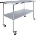AmGood 30" x 60" Stainless Steel Work Table by AmGood