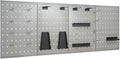 Wall-Mounted Peg Boards 4-Pack 15.7"x22.8" Steel by CUMYZO
