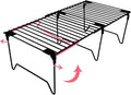 1/2-Piece Set freezer organizer, Stackable Cabinet Organizer Shelves, Foldable by Unknown