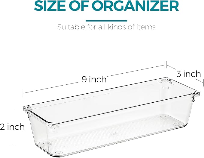 8 Pack Drawer Organizer - Image 2