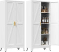 61" Tall Metal Pantry Cabinet, Kitchen Storage Cabinet by Unknown