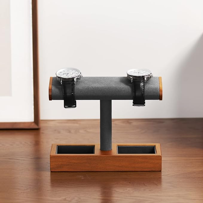 Oirlv Solid Wood Watch Display Stand T-bar Watch Stand - Image 5