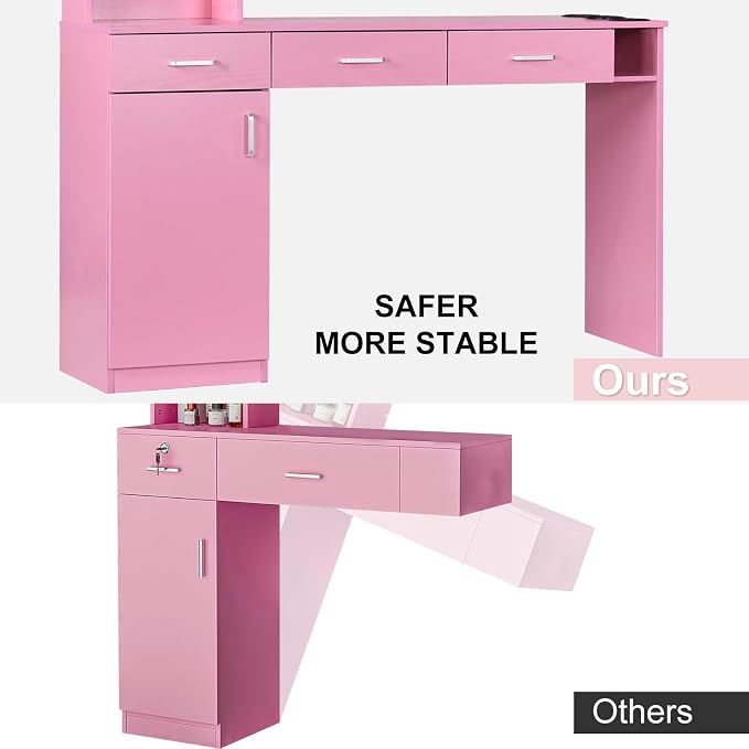 4ever2buy Barber Station for Hair Stylist, Salon Wall Station - Image 5