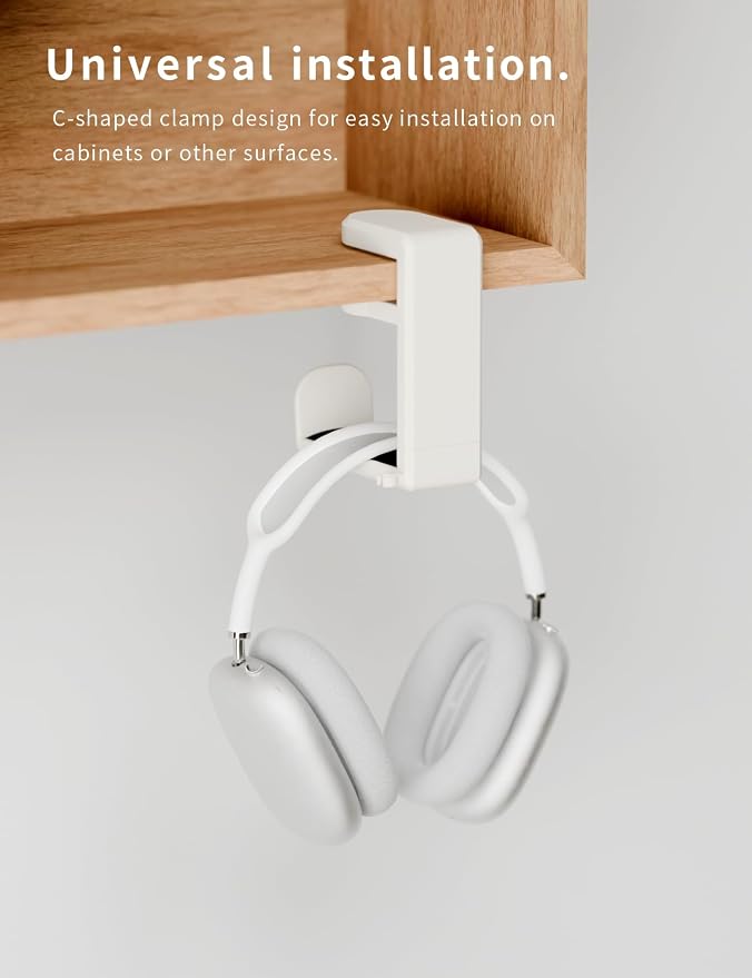 Headphone Hook - Under Desk Headphone Holder - Image 3