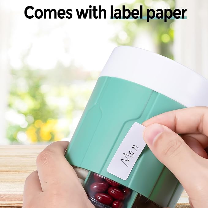 Betife Extra Large Supplement Organizer, Weekly Pill Organizer Bottle, Daily - Image 8