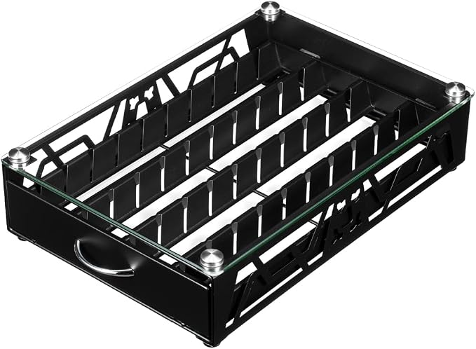 FlagShip Vertuo Pod Holder- Modern Glass Top Coffee Capsule Organizer & - Image 9