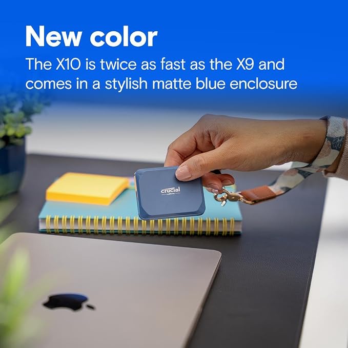 Crucial X10 1TB Portable SSD, USB 3.2 USB-C, External Solid State Drive - Image 7