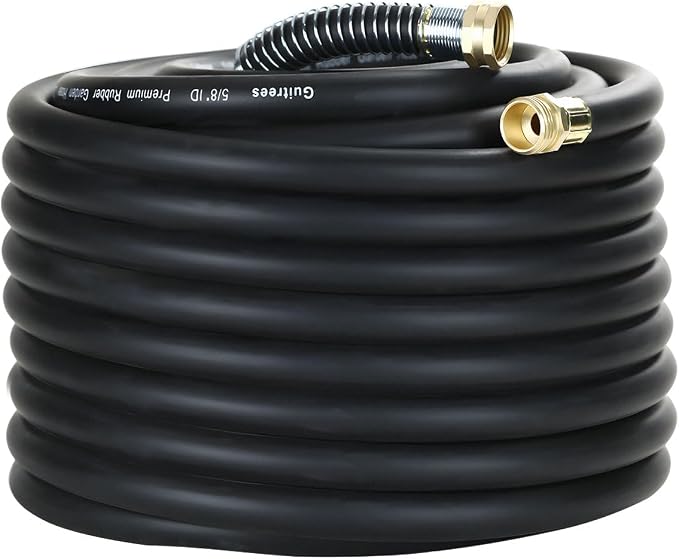 100FT 5/8 Heavy Duty Rubber Garden Hose by Guitrees