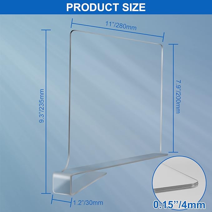 Acrylic Shelf Dividers for Closet Organization 4PCS Closet Shelf Divider Closet - Image 6