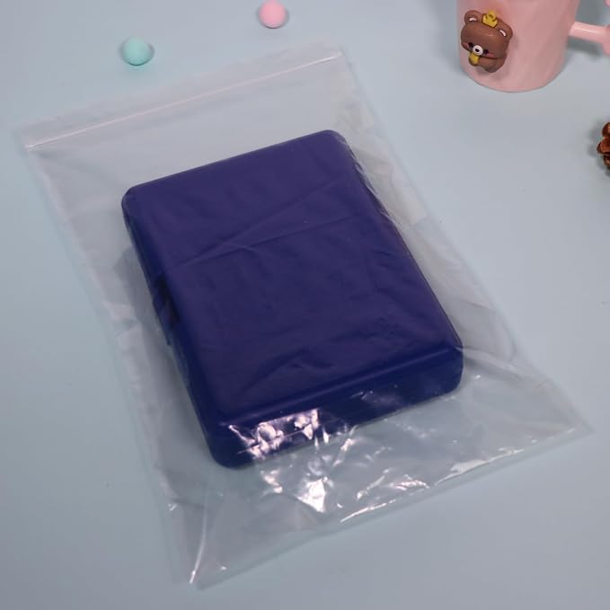 iMailer- 8" x 12" 200 Pack- 2 Mil Resealable Zip Bags- Clear Plastic Bags - Image 3