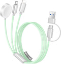 Temdan for Travel Vacation Essentials, 3 in 2 USB C Cable for Apple Watch by Temdan