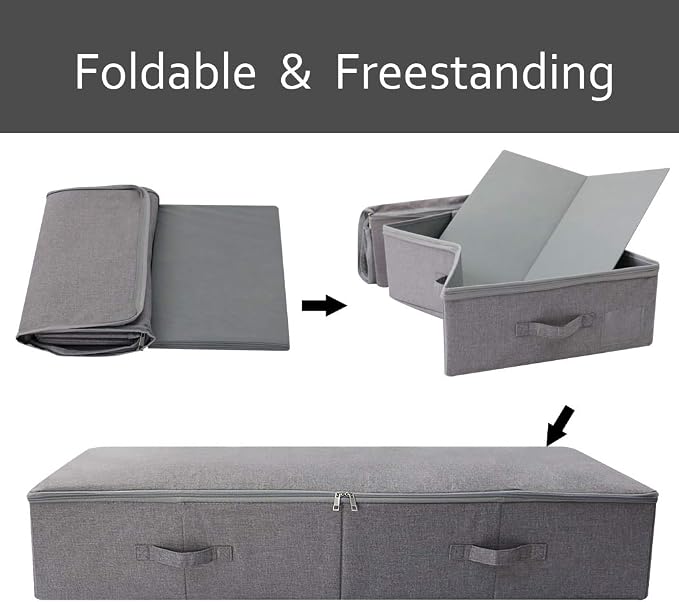 iwill CREATE PRO Under Bed Storage Bin, 100cm Large Foldable Container - Image 3