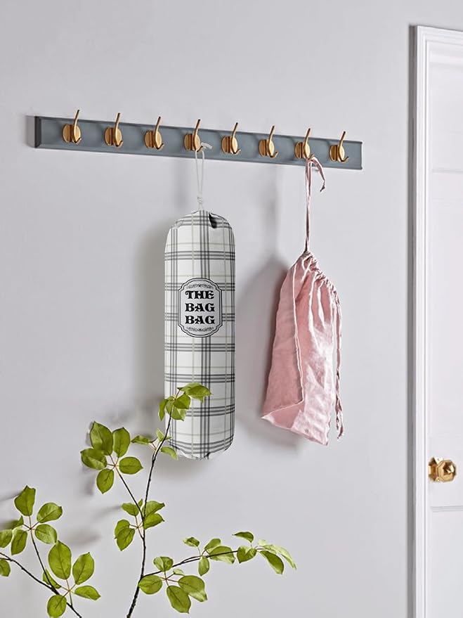 Classic Buffalo Check Plaid Grocery Bags Holder Organizer - Image 5
