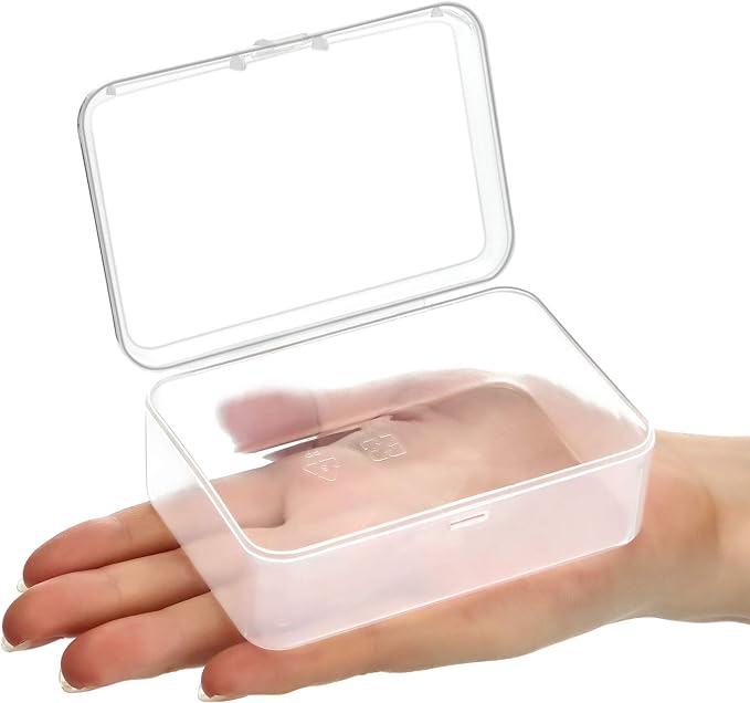 SATINIOR 24 Packs Small Clear Plastic Beads Storage Containers Box - Image 5