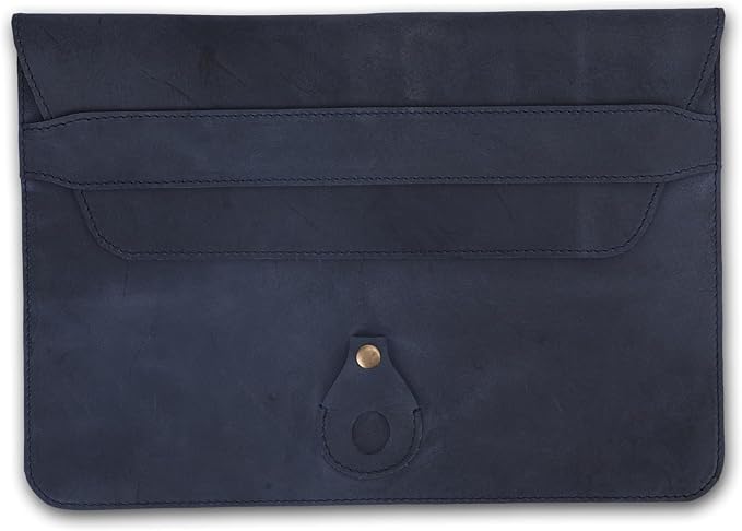 Genuine Leather Laptop Sleeve 13–14 Inch, Slim Laptop Case Compatible - Image 2