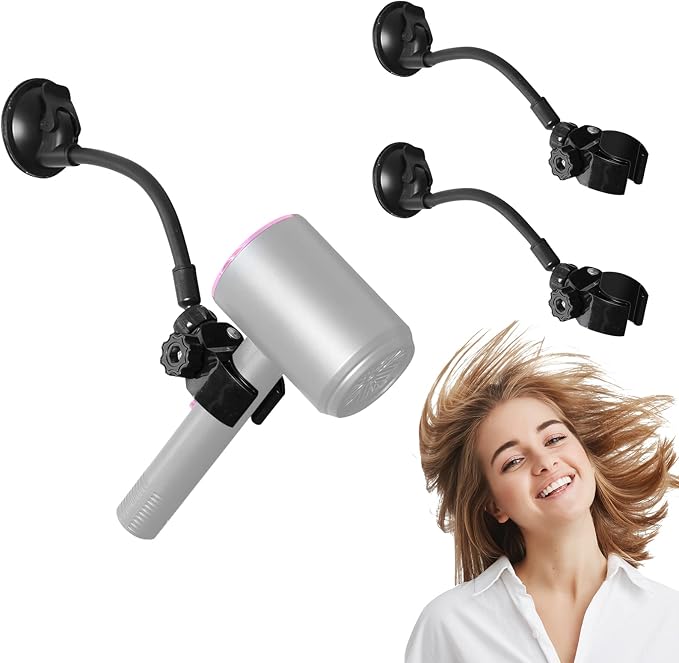 LUEXBOX Adjustable Hair Dryer Holder Stand, 360 Degree Rotation Blow Dryer by LUEXBOX