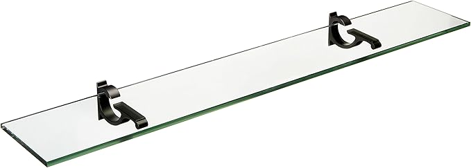 Spancraft Glass M-6x12-Black Monarch Glass Shelf by Spancraft