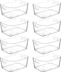 Clear Plastic Storage Bins for Kitchen Organization or Pantry Organizers and by CONTROLKITCHEN