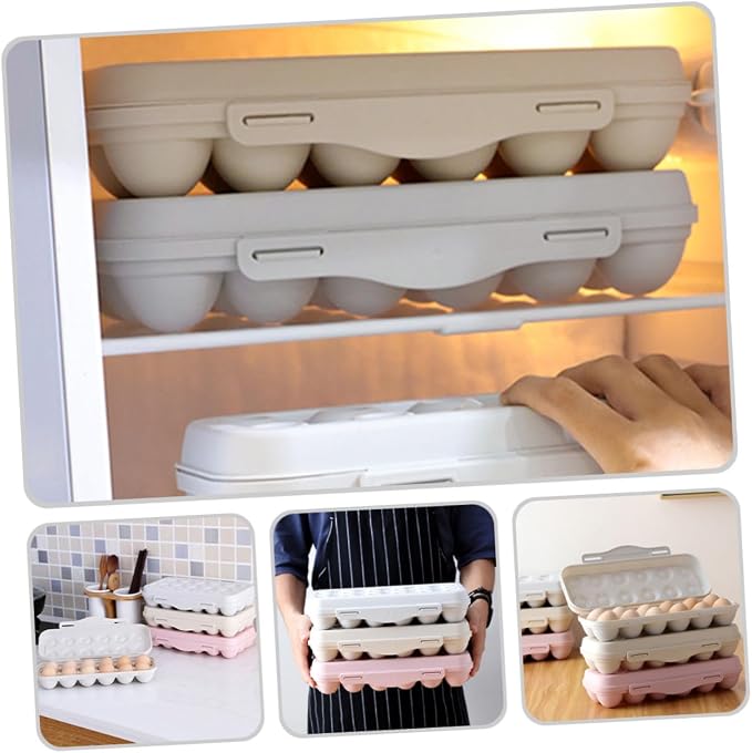 2pcs Refrigerator Egg Storage Bin Large Capacity Egg Holder - Image 9