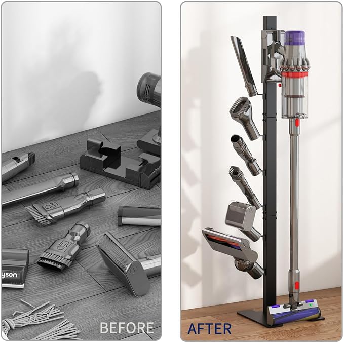 Foho Vacuum Stand Compatible for Dyson, Storage Stand Docking Station Holder - Image 4
