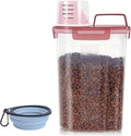 3-5Lbs Small Cat Dog Food Storage Containers BPA Free, Airtight Pet Food by LEAWALK