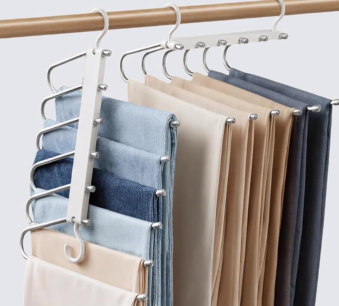 Space Saving Pants Hanger 6 Tier by Unknown