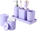 Resin 6 Pcs Purple Bathroom Set Complete by BetterbathroomwithXLHOME